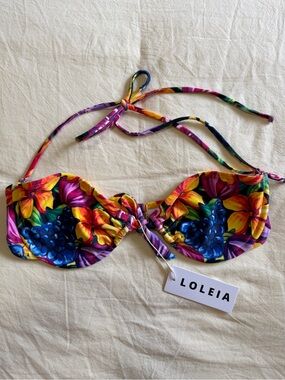 Loleia Floral Underwire Bikini Top in Multicolor